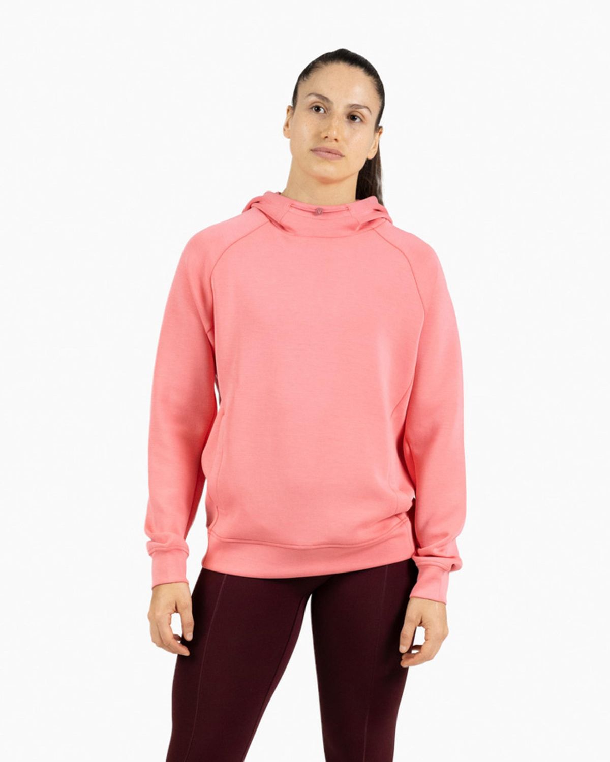 Holo women's hooded sweatshirt Velites front color_Raspberry