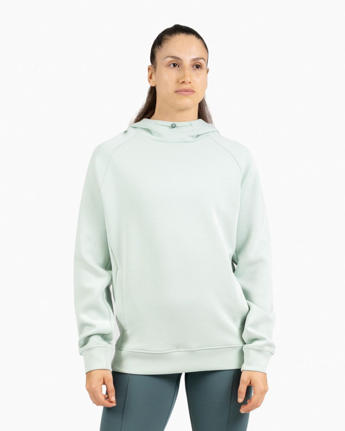 Holo women's hooded sweatshirt Velites front color_Mojito