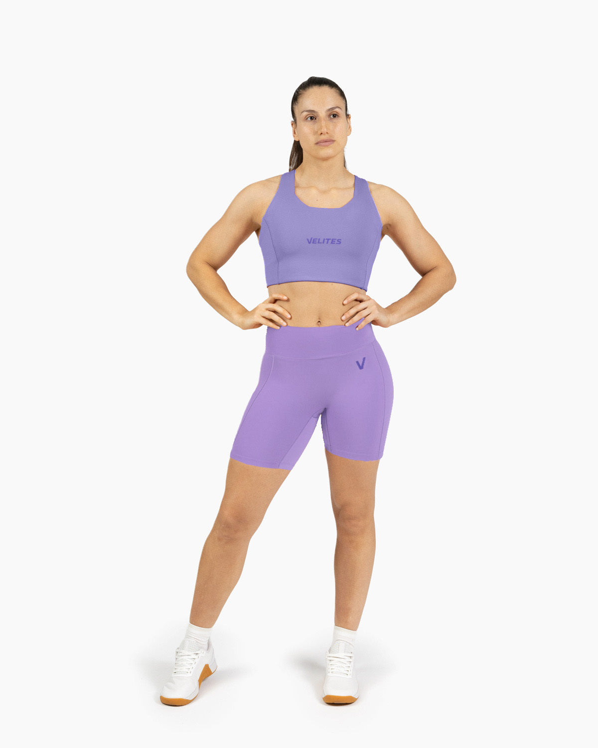 Legging medio Holo mujer Velites color_Wisteria