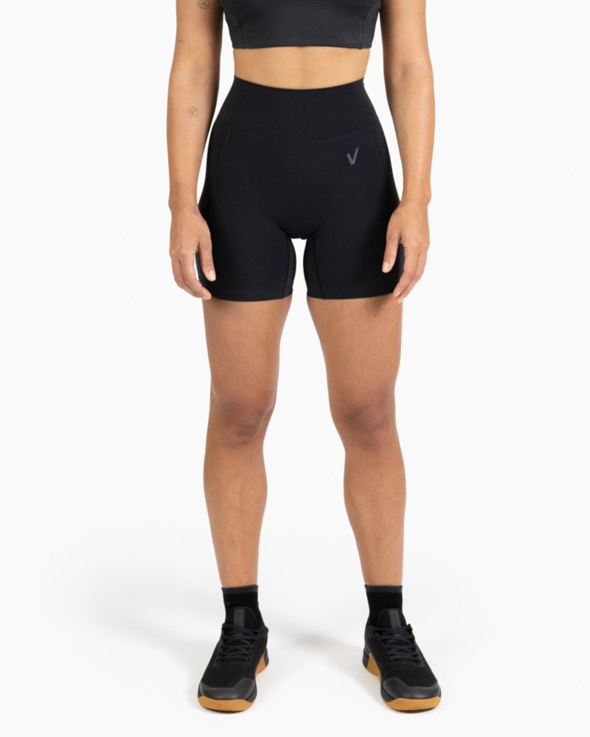 Legging medio Holo mujer Velites frontal color_Black