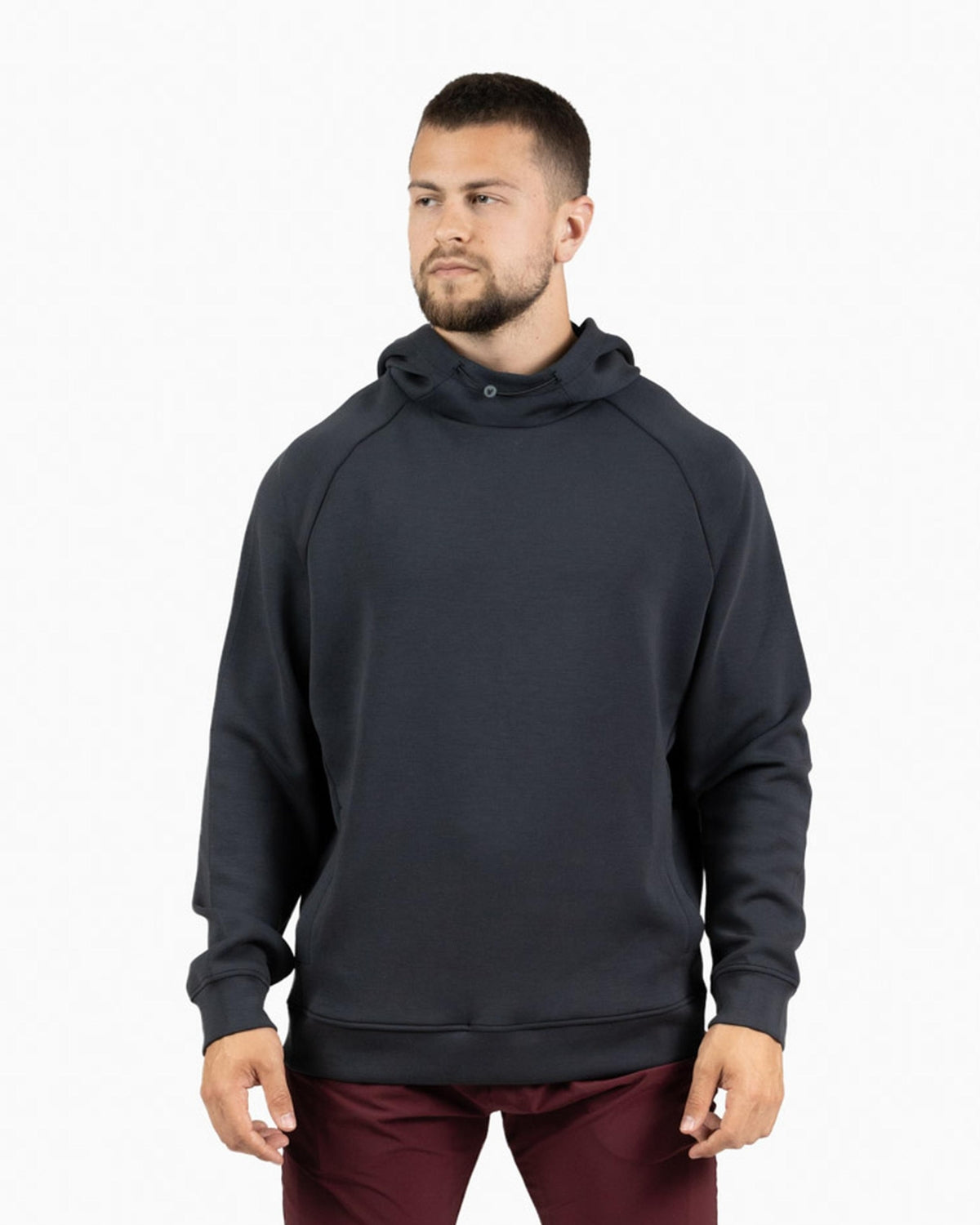 Holo hooded sweatshirt Velites mid-front color_Black