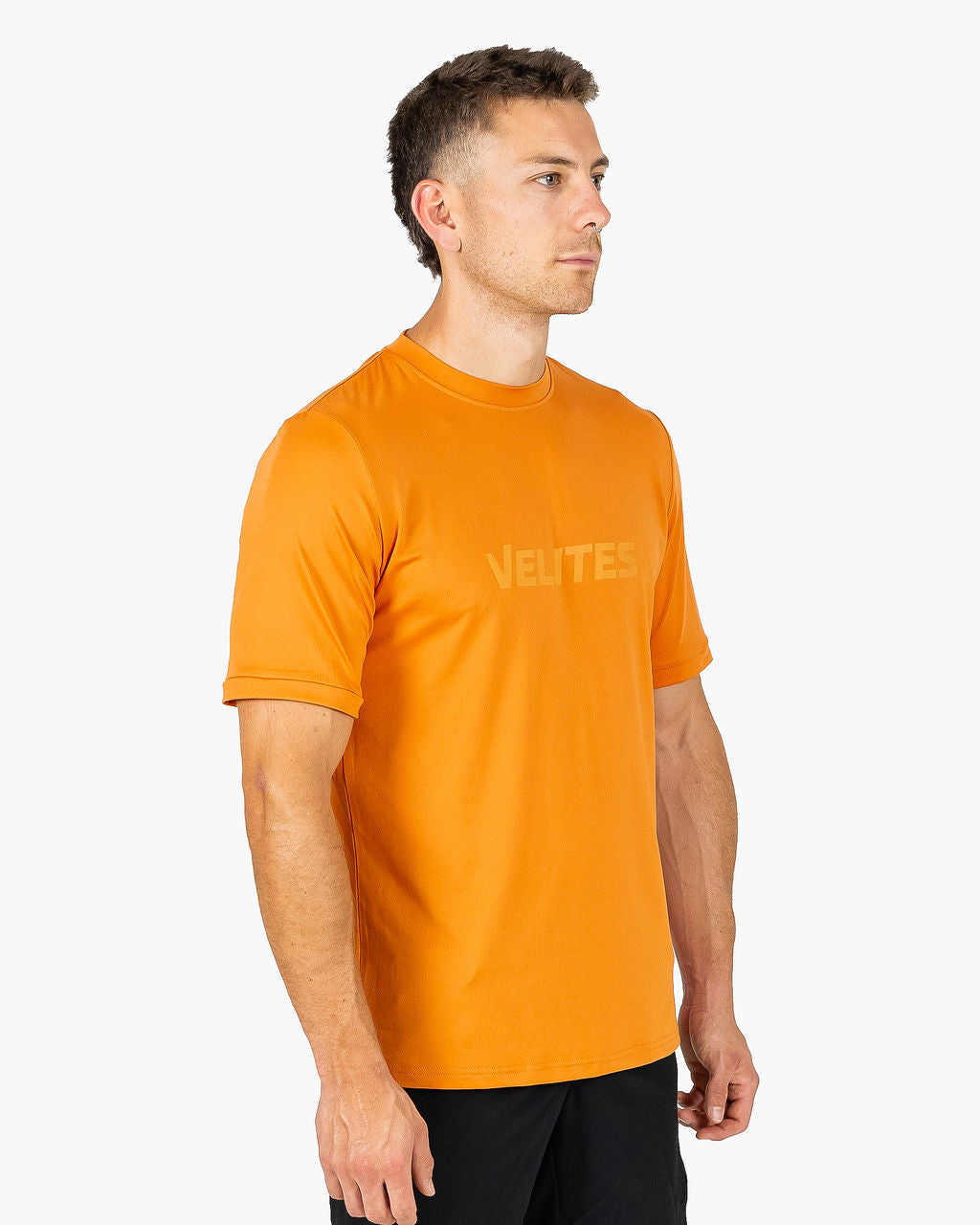 Velites Holo T-shirt three-quarter color_Foxy Orange