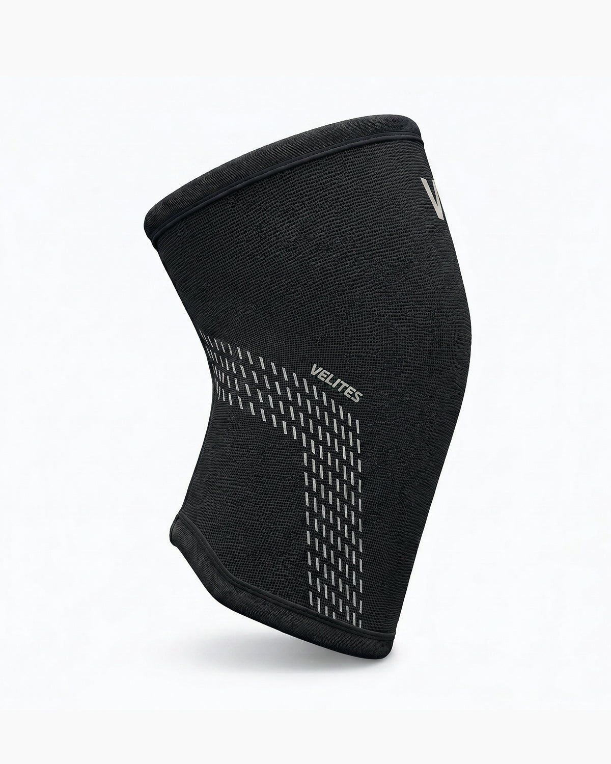 VELITES POWER 5 mm Kniebandage rechte Seitenansicht schwarz