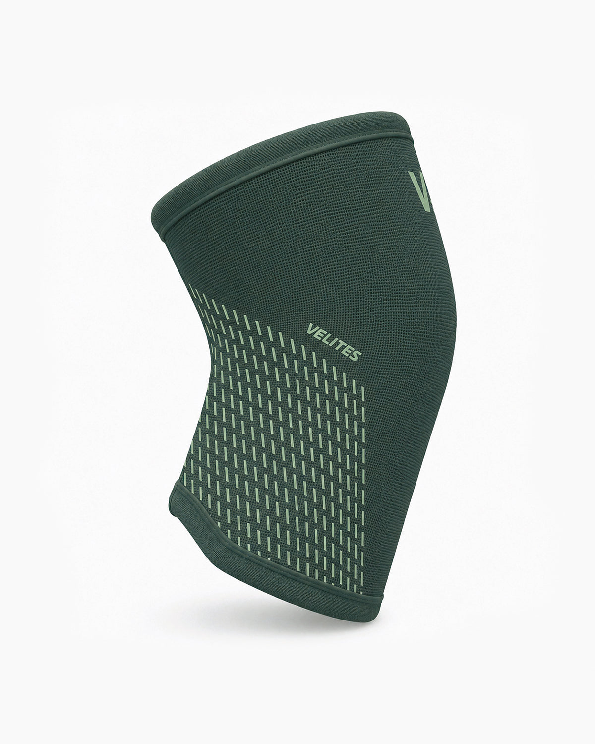 Rodillera POWER 7 mm VELITES vista lateral derecha verde