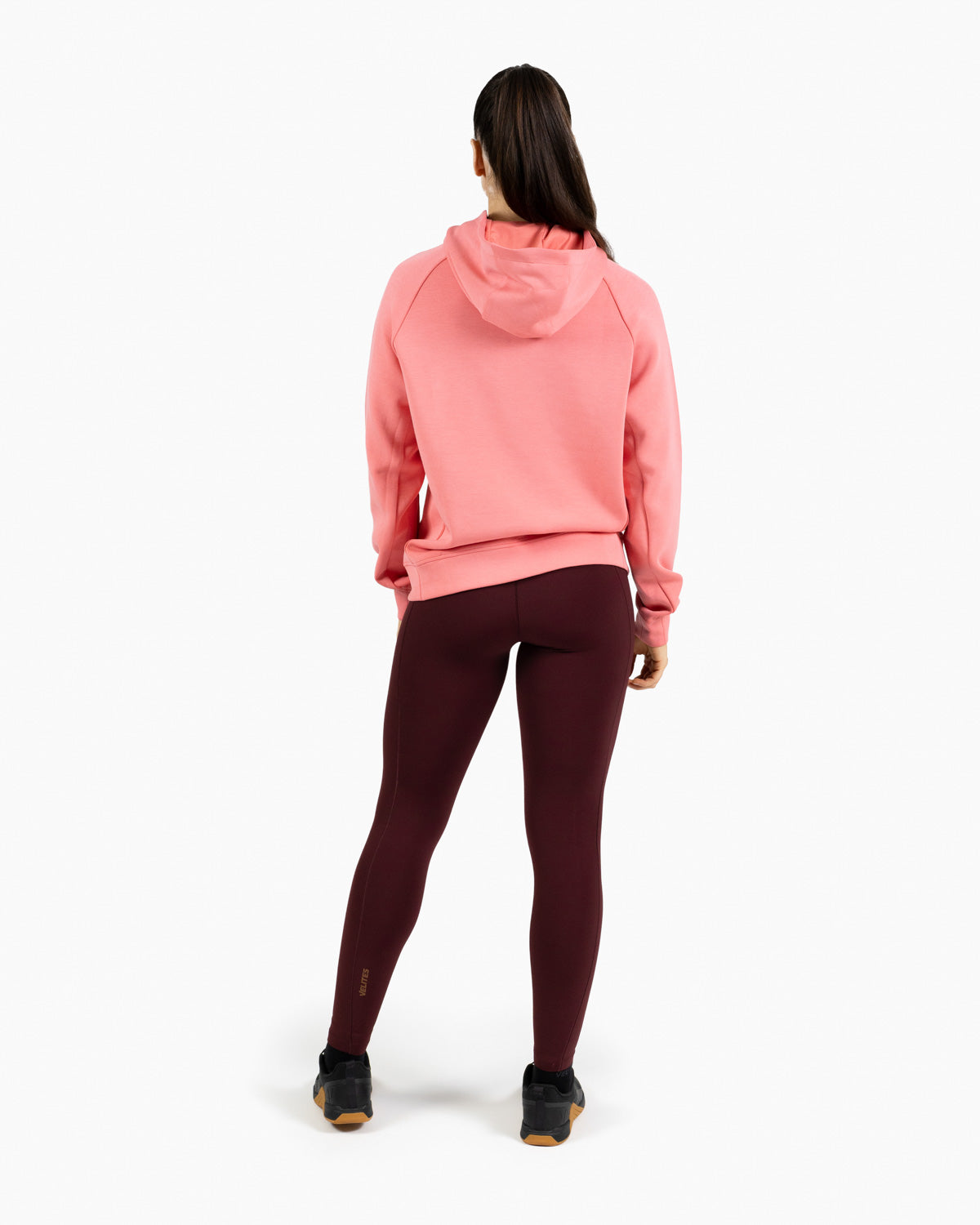 Holo women's hooded sweatshirt Velites back color_Raspberry