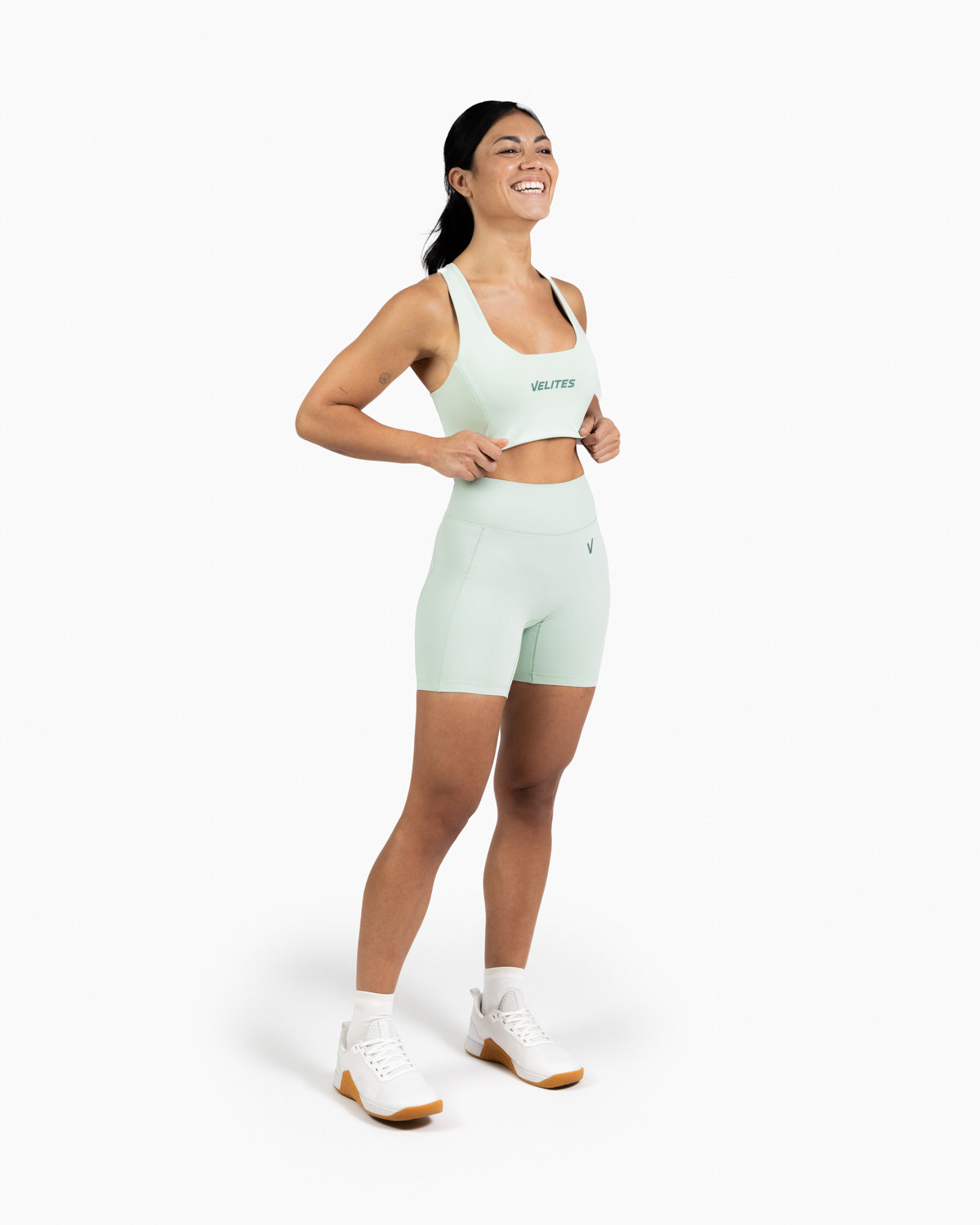 Legging medio Holo mujer Velites tres cuartos color_Mojito