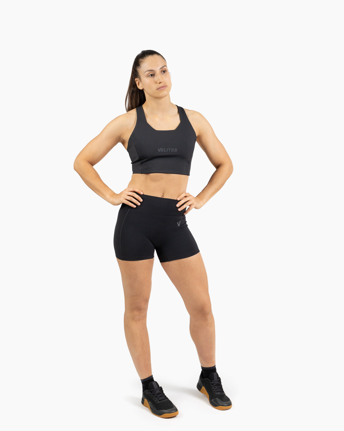 Legging corto Holo mujer Velites movimiento color_Black