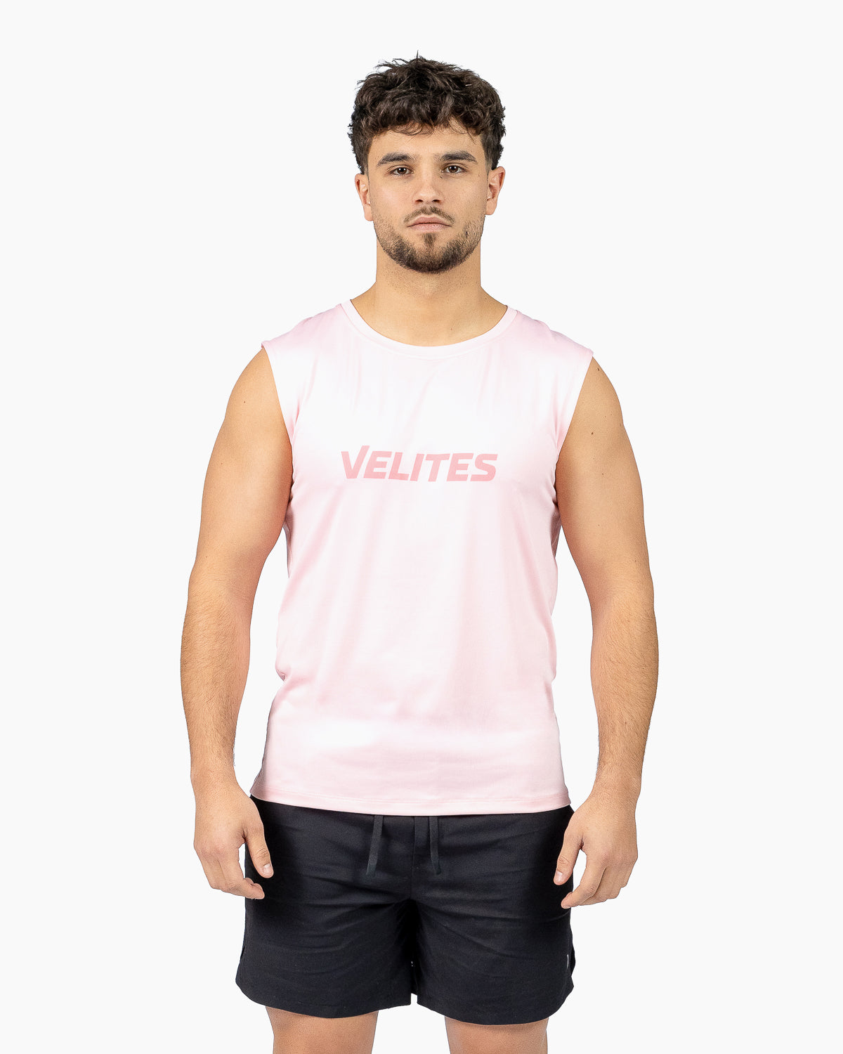 Tank Holo t-shirt Velites color Bubblegum front view