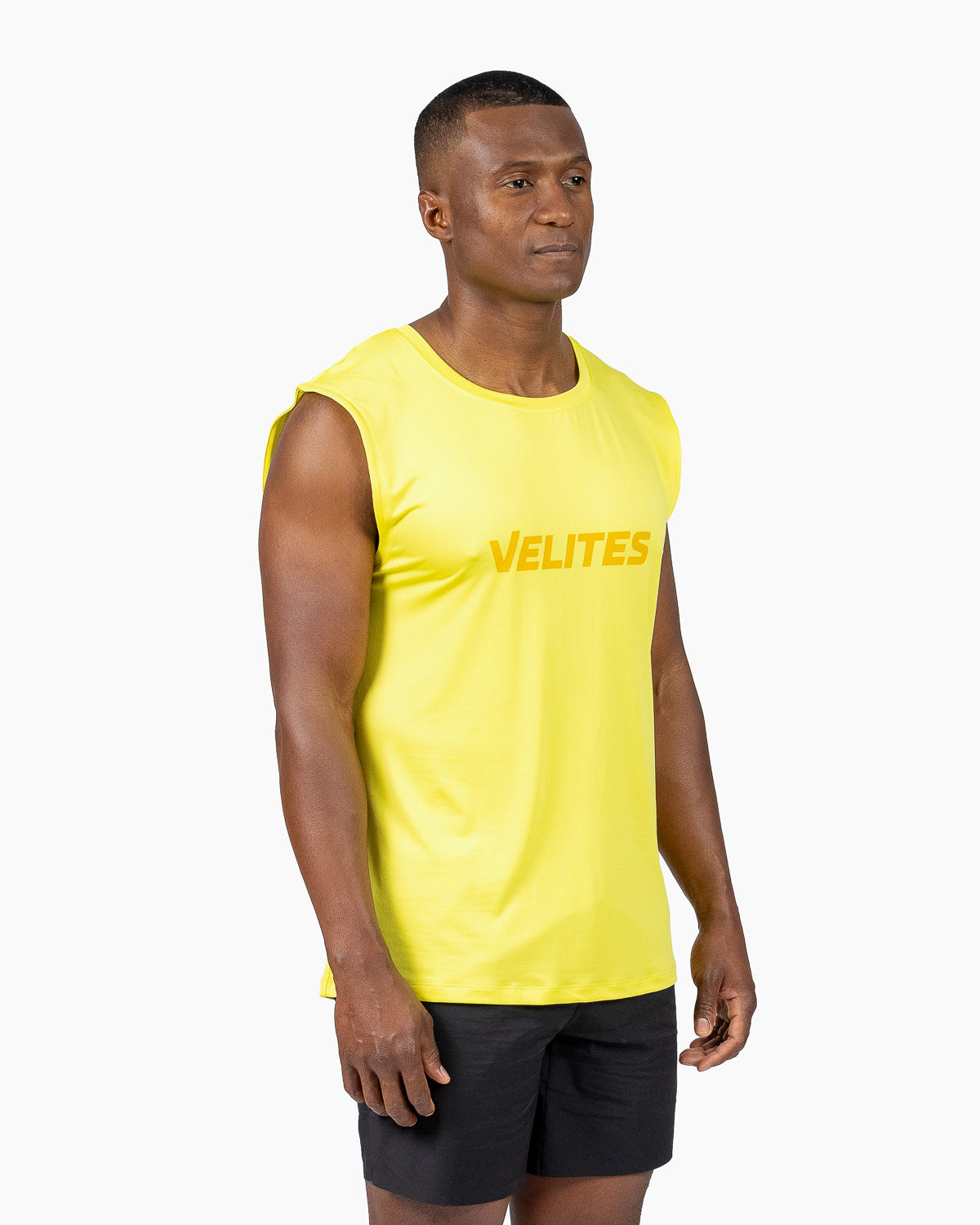 Canotta Tank Holo Velites colore Dandelion vista a tre quarti