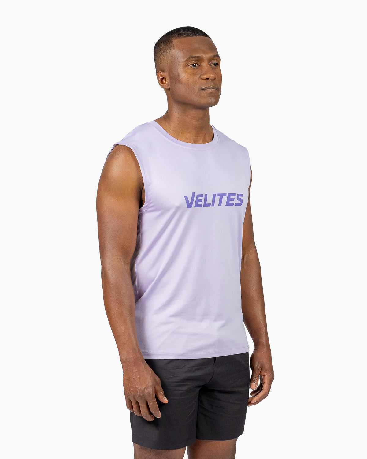 Canotta Tank Holo Velites colore Violet vista a tre quarti