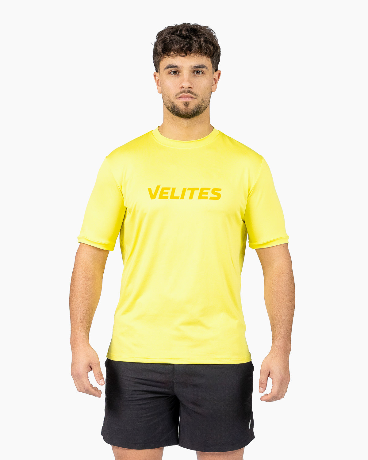 Camiseta Velites Holo frontal detalle color amarillo diente de león