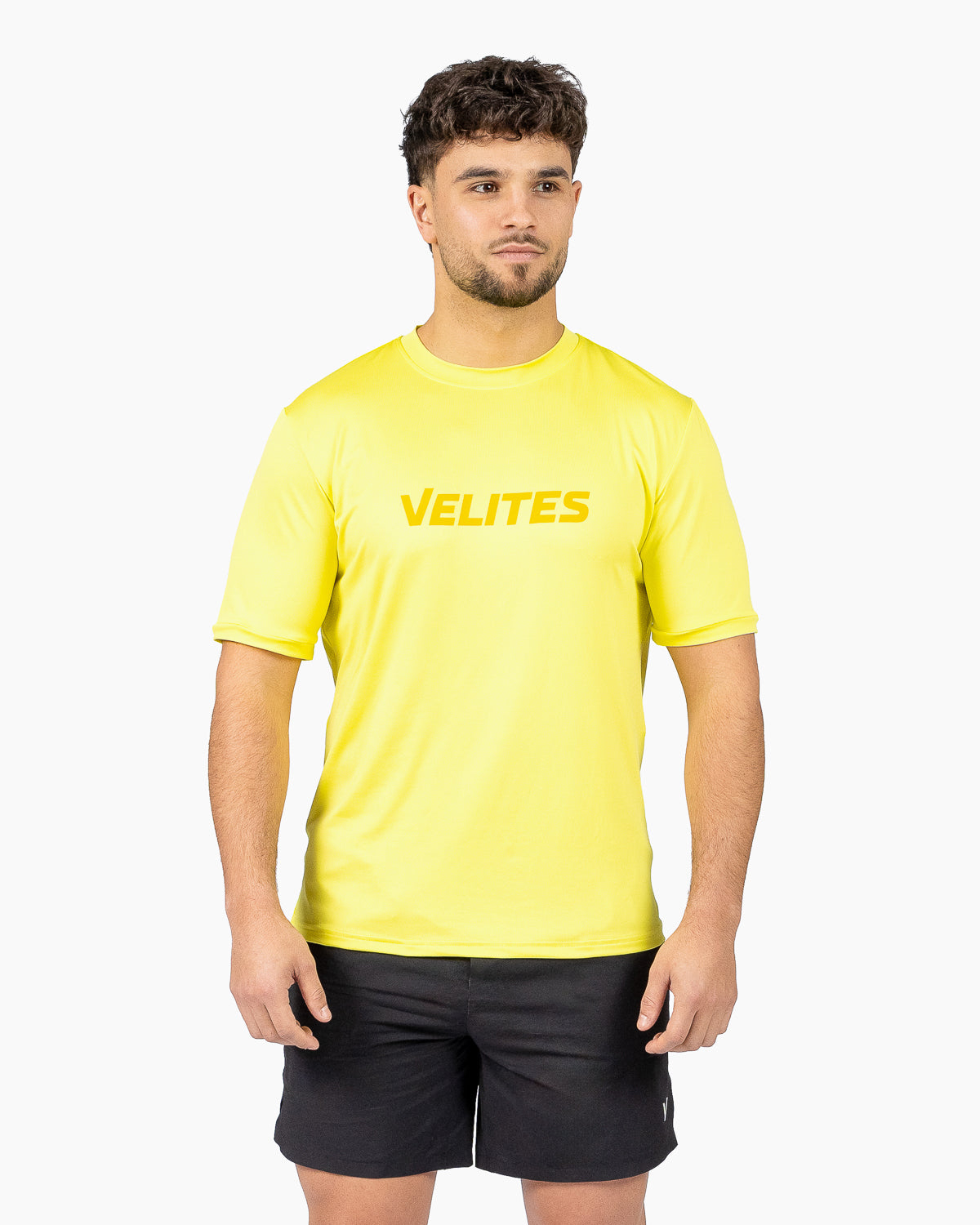 Velites Holo T-shirt side Threequarters color Dandelion