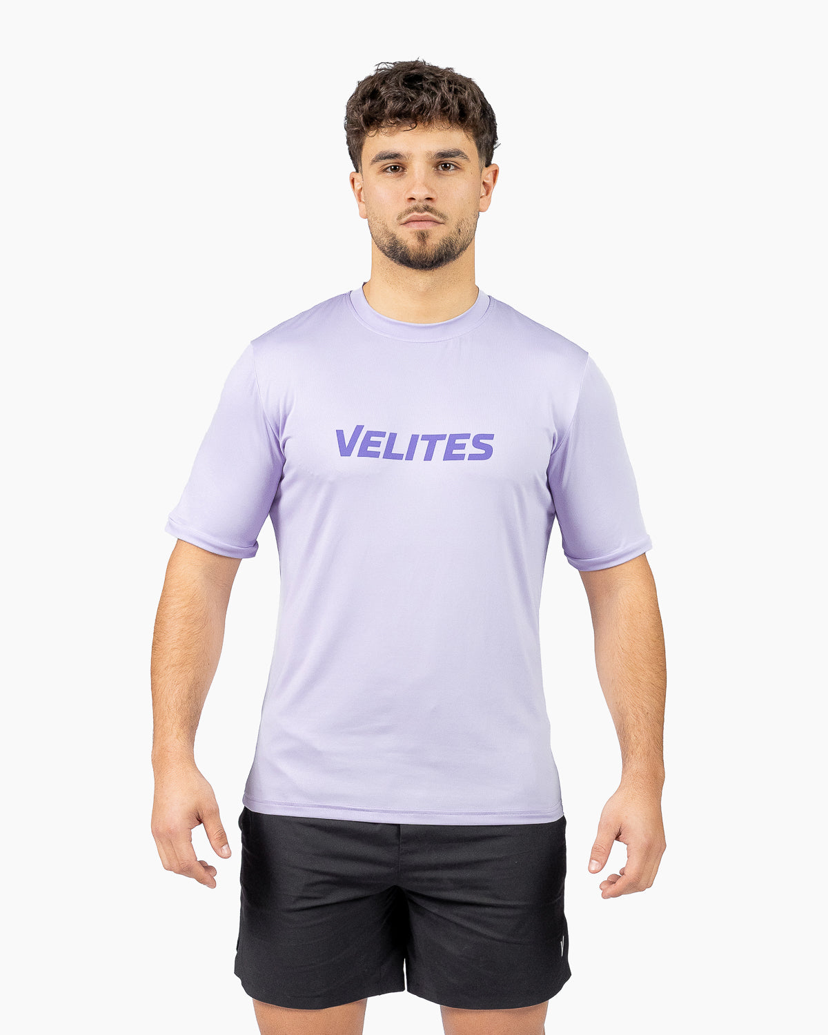 Camiseta Velites Holo frontal detalle color violeta