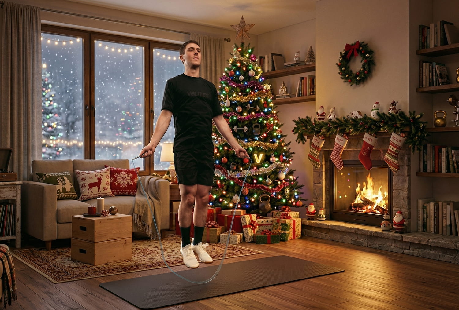 WODs to do at home at Christmas blog VELITES