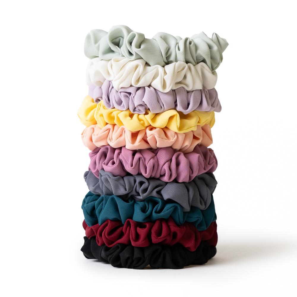 Colorful 10 scrunchies pack