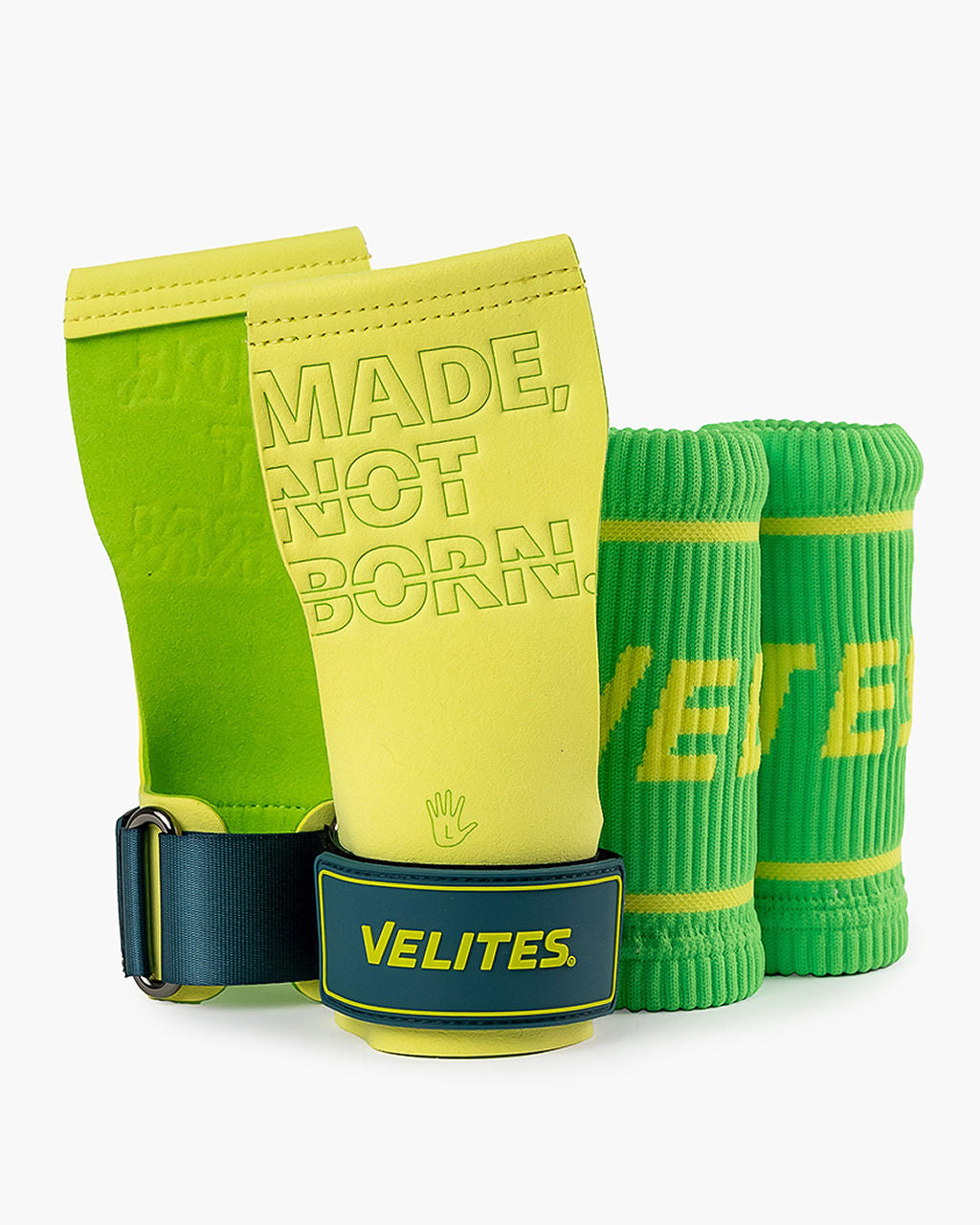 Velites Quad Pro grips en magnésium et sangles de poignet citron vert