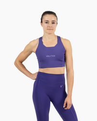 High neck bra Holo Velites front color_witchy purple
