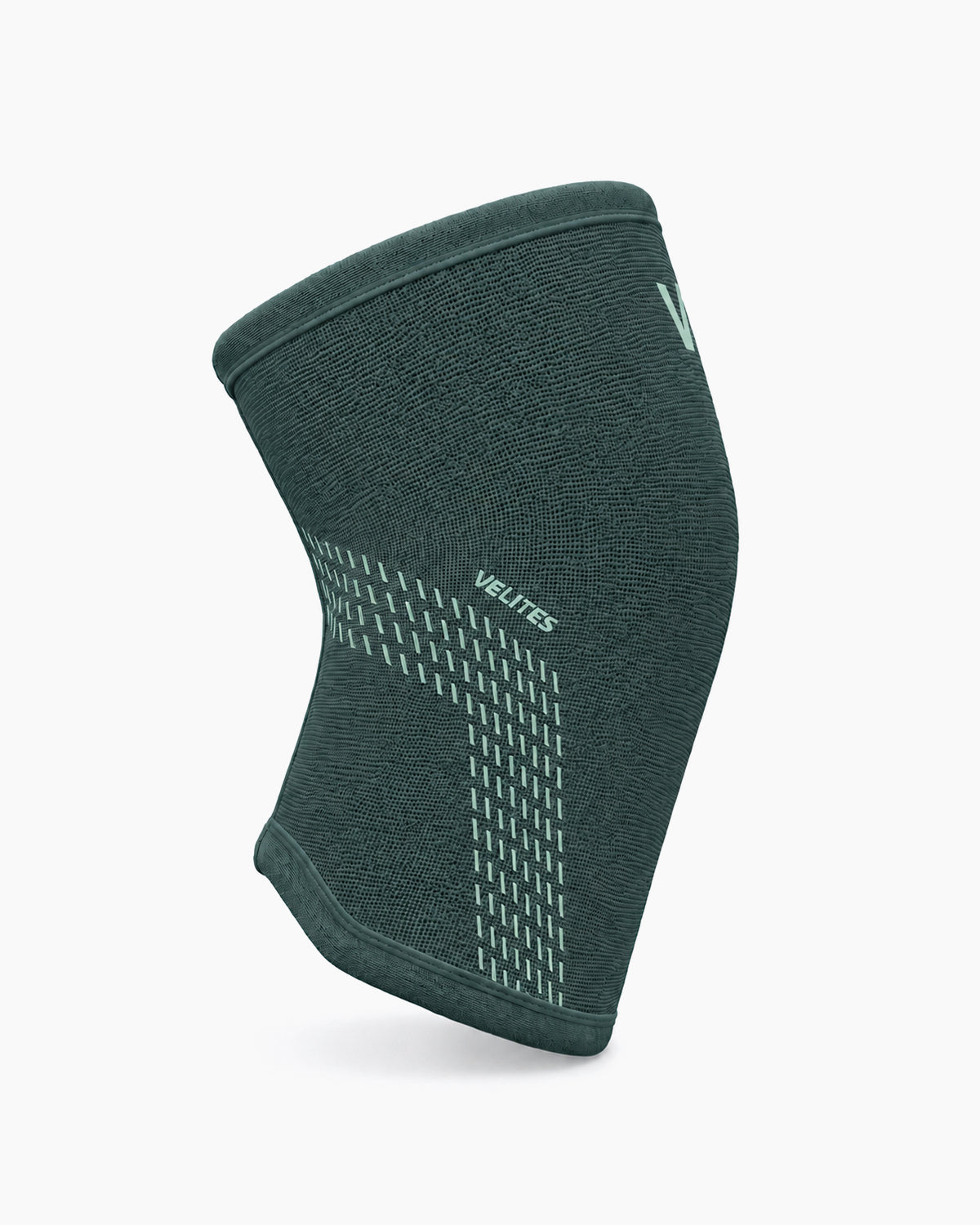VELITES POWER 5 mm Kniebandage rechte Seitenansicht grün