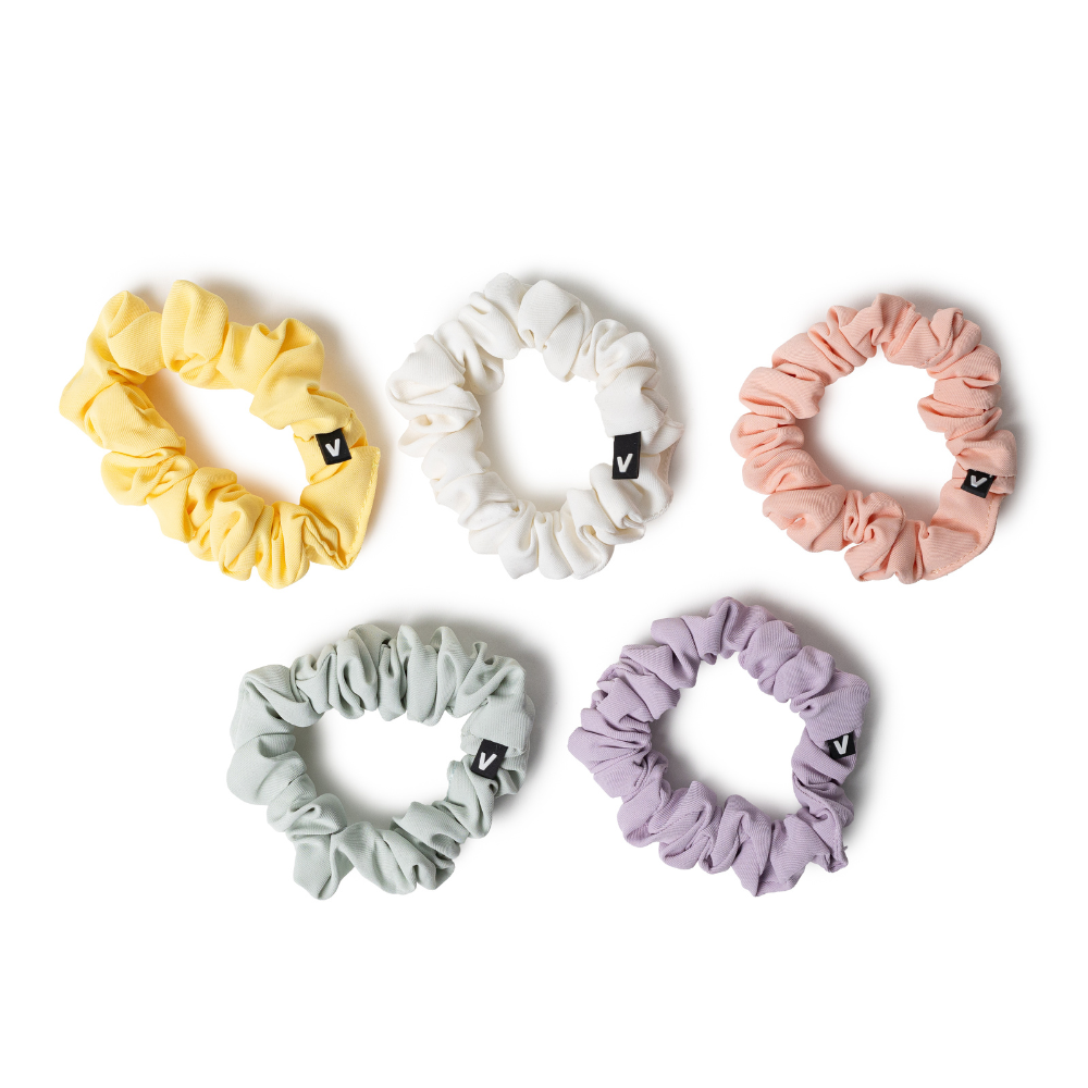 Colorful 5 scrunchies light pack