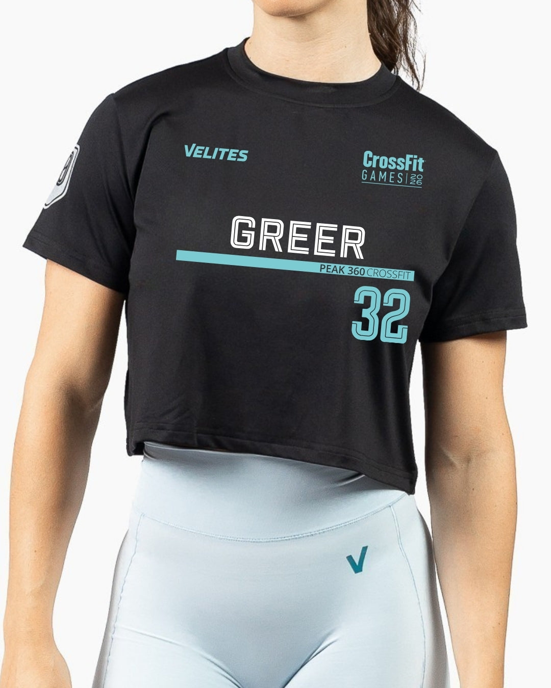 HOLO Crop CrossFit Games Personalized Tee | Velites