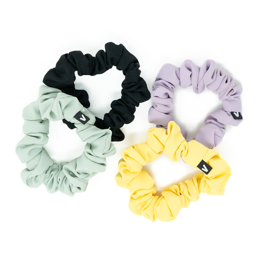 Colorful 4 scrunchies pack