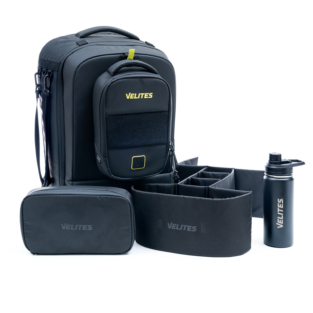 Pack Storm Black Backpack + Insulated bottle + Internal divider + Toiletry bag