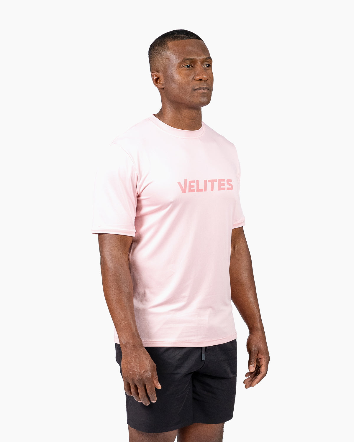Camiseta Velites Holo lateral tres-cuartos color rosa chicle